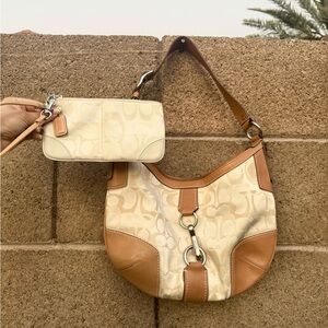 Coach Soho Optic Hobo Bag and Wristlet Set